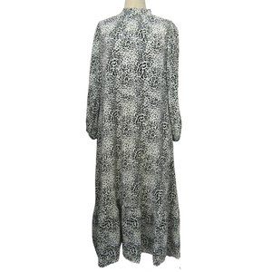 Zara animal print maxi dress XS - high collar